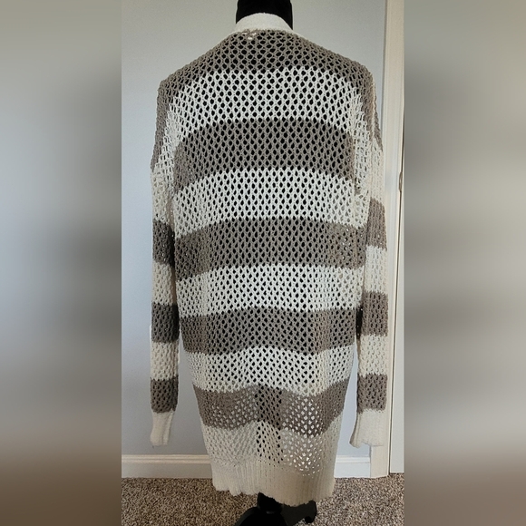 POL Button-down Women's Striped Knit Cardigan. Sz S. NWOT - Picture 3 of 4